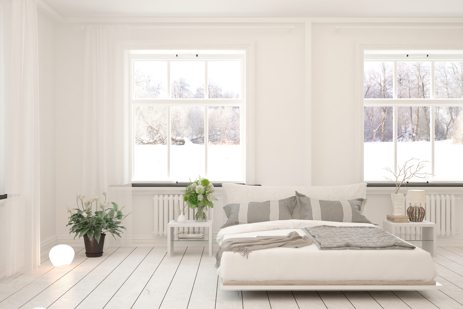 Winter White Bedroom